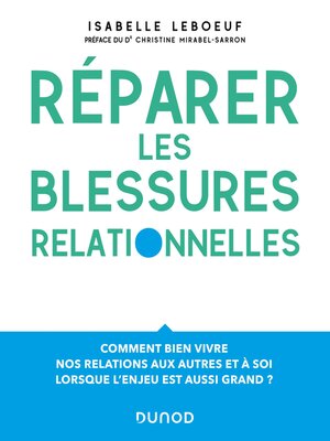 cover image of Réparer les blessures relationnelles